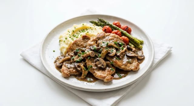 Veal Scaloppini Funghi