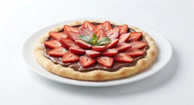 Strawberry & Nutella Pizza
