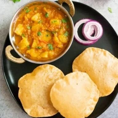 Puri with Curry