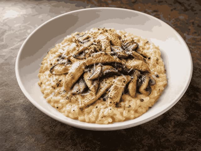 Pollo Funghi Risotto