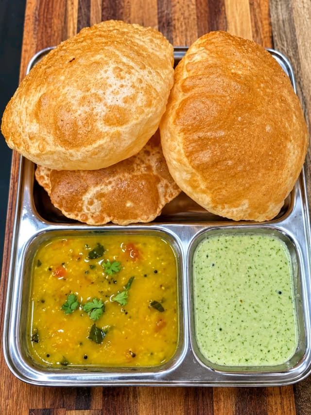 Puri with Curry
