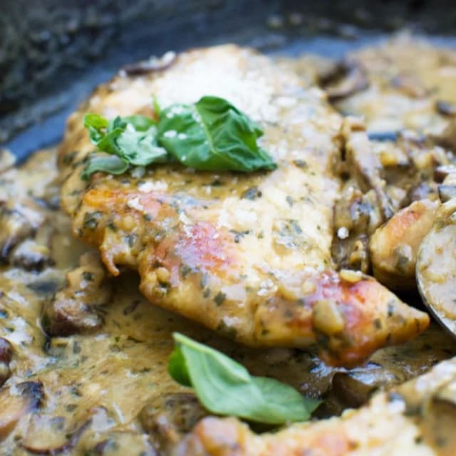 Pesto Chicken Mushroom