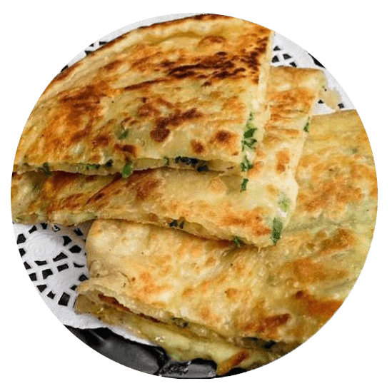 Cheese And Spinach Naan