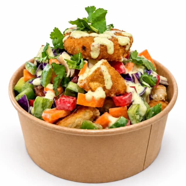 Aloo Tikki Salad