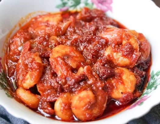 Sambal Prawns (叁巴虾)