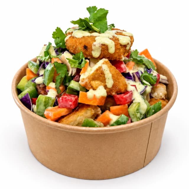 Aloo Tikki Salad
