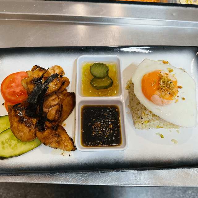 Tocilog (caramelised chicken)