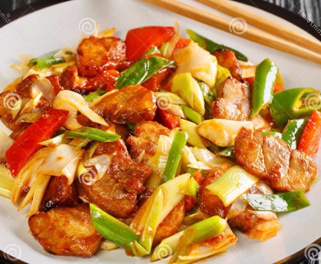 BBQ Pork with Vegetables