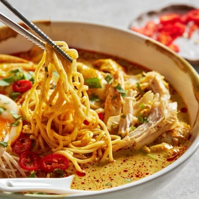 Chicken Curry Laksa(Soup) (鸡肉咖喱叻沙(汤))