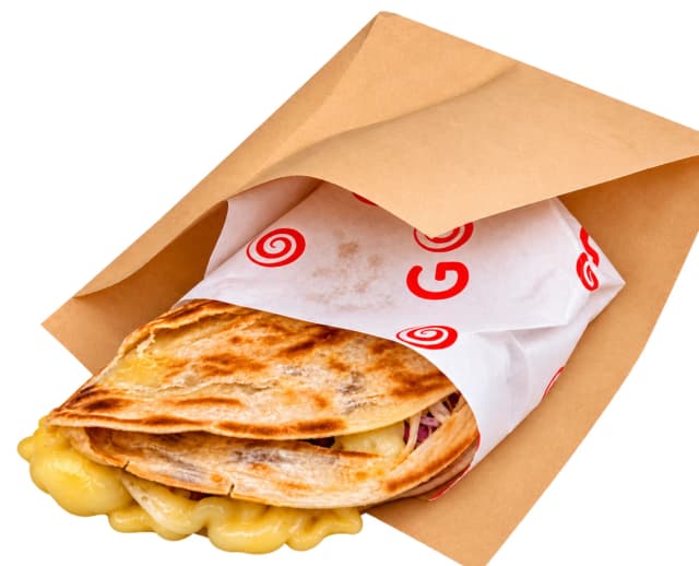Aloo Gobi Paratha Toastie with Cheese