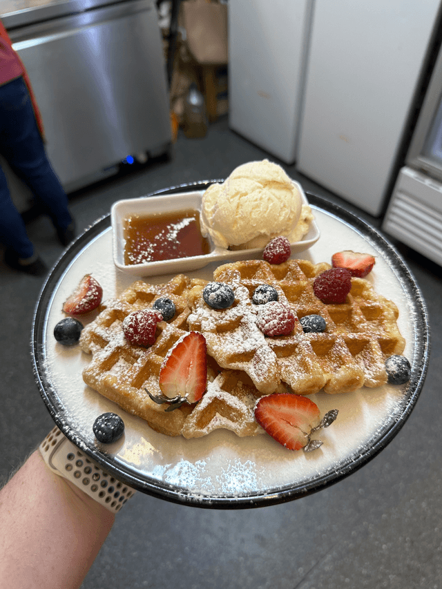 Waffle's with Ice Cream