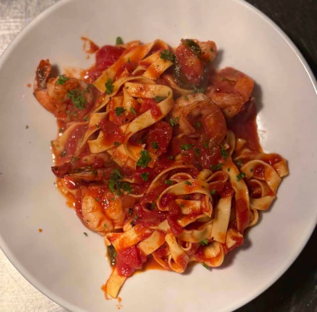 Tagliatelle Prawns