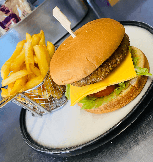 Butternut Burger & Chips