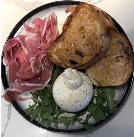 Burratina And Prosciutto